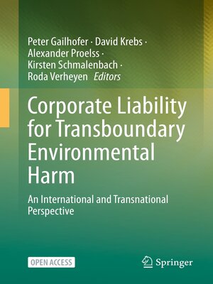 Corporate Liability for Transboundary Environmental Harm - ebook